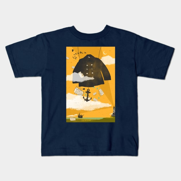 SAILORS DREAM Kids T-Shirt by Showdeer